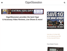 Tablet Screenshot of cigarobsession.com